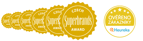 Czech Superbrands a Zlatá pečeť Heureka.cz nebo Heureka.sk